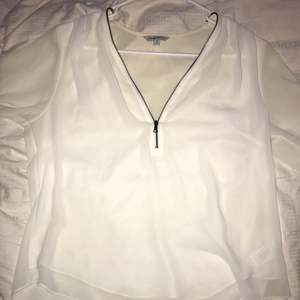 Naked Zebra Zip Blouse